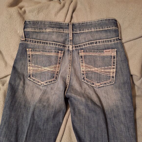 Cruel Denim Hannah Womens Flare Embroidered Blue Jeans Size 28 - Picture 10 of 14